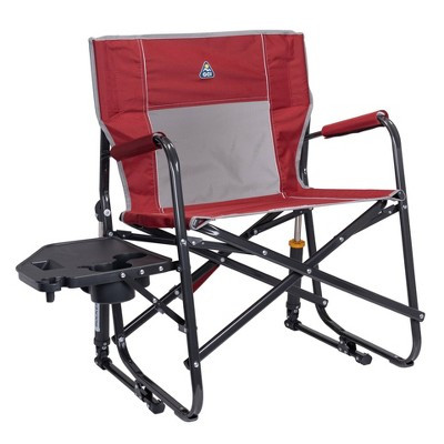 GCI Outdoor Freestyle Rocker XL with Side Table Oversized Rocking Outdoor Portable Camping Chair - Cinnamon | Target
