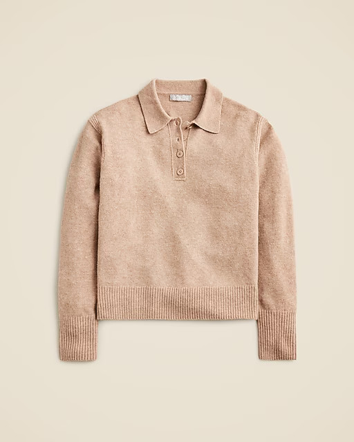 Long-sleeve sweater-polo in Supersoft yarn | J. Crew US