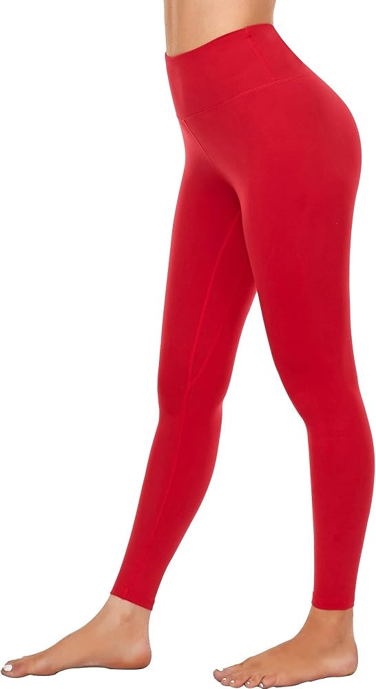 AHLW Buttery Soft High Waisted Yoga Pants for Women Elastic Skin-Friendly Comfortable Yoga Leggings  | Amazon (US)