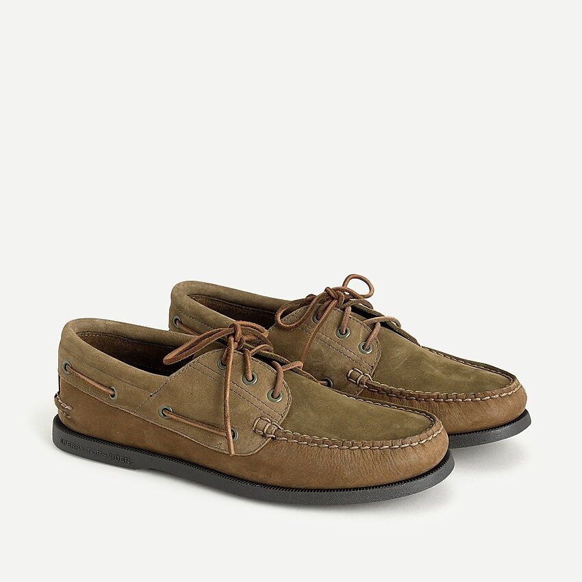 Sperry® X J.Crew three-eye leather boat shoes | J.Crew US