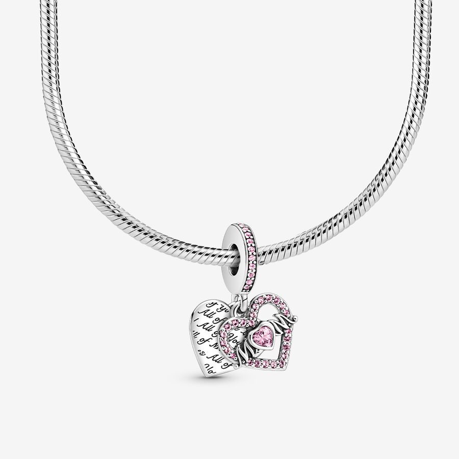 Heart & Mom Charm Necklace Set | Pandora (US)
