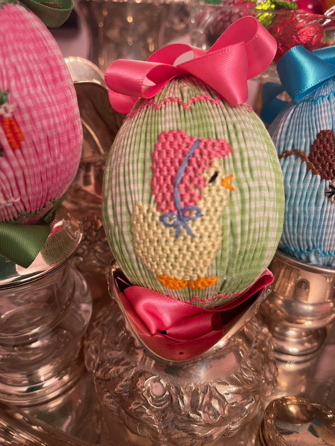 Bonnet Chick Smocked Egg - Etsy | Etsy (US)