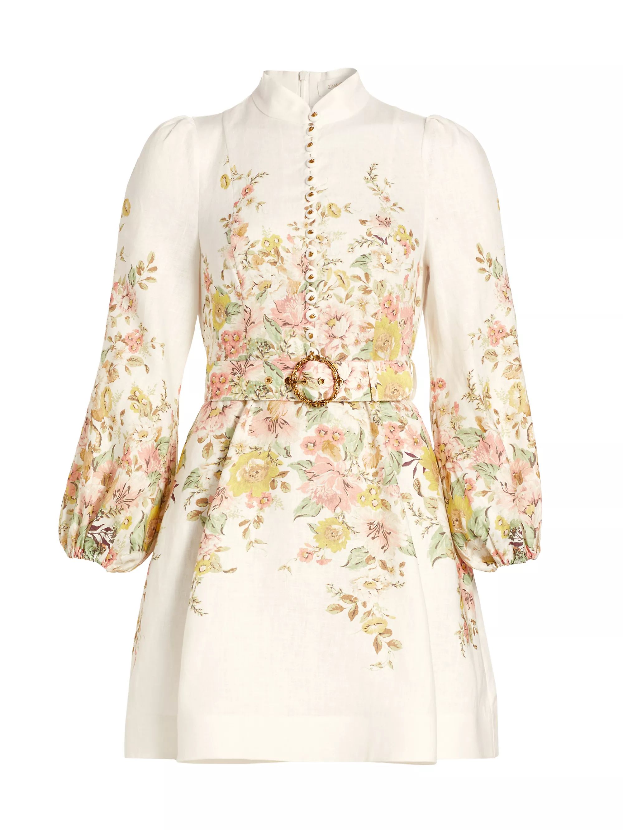 Matchmaker Floral Linen Minidress | Saks Fifth Avenue