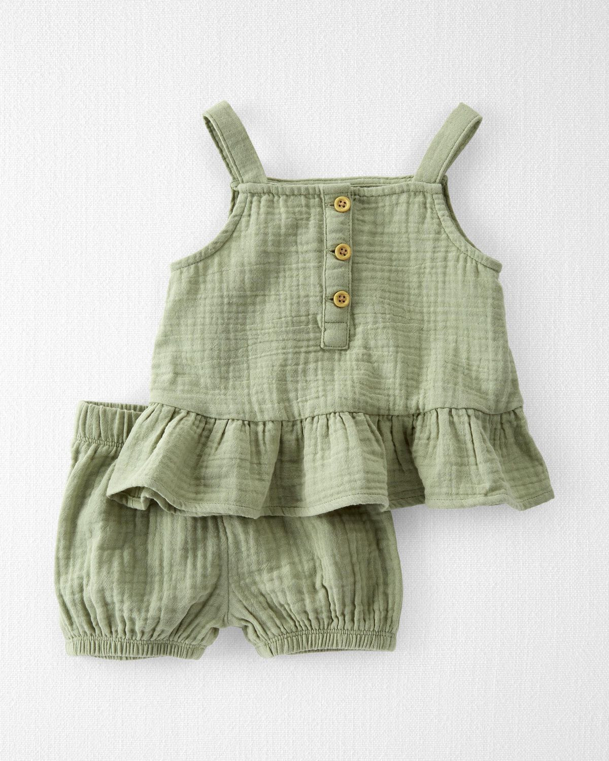 Olive Baby 2 Piece Organic Cotton Set | carters.com | Carter's