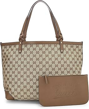 Amazon.com: Gucci, Pre-Loved Brown Original GG Canvas Craft Tote Large, Brown : Luxury Stores | Amazon (US)