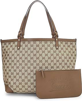 Amazon.com: Gucci, Pre-Loved Brown Original GG Canvas Craft Tote Large, Brown : Luxury Stores | Amazon (US)