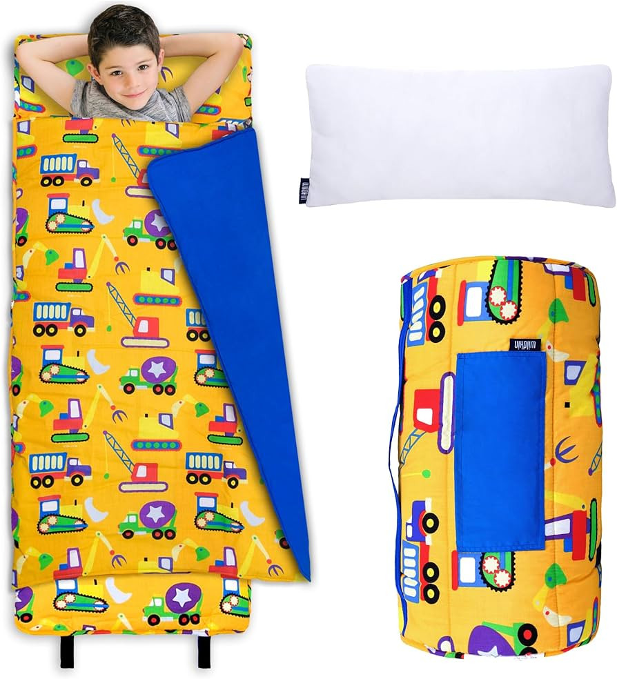 Wildkin Kids Original Nap Mat – Cozy Kids Sleep Mat with Pillow, Ideal for School & Travel - Un... | Amazon (US)