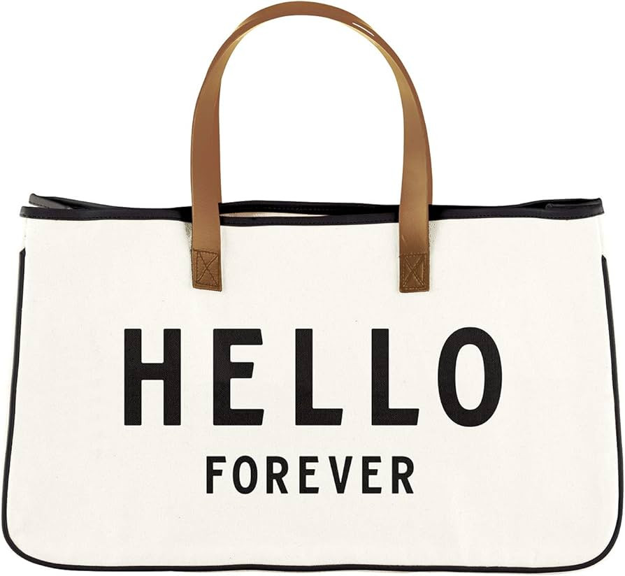 Santa Barbara Design Studio Tote Bag Wedding Collection Black and White 100% Cotton Canvas with L... | Amazon (US)