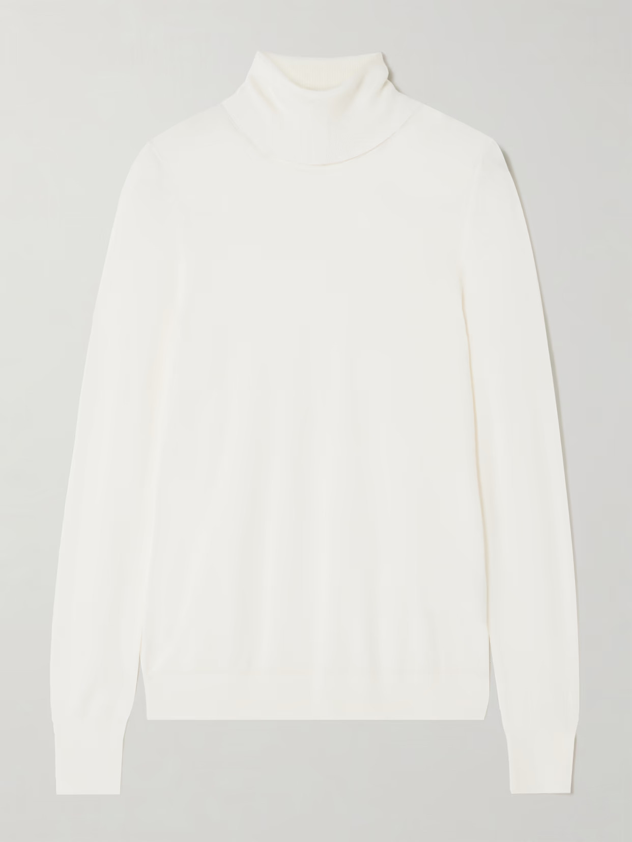 TOTEME - Wool-blend Turtleneck Sweater - Off-white | NET-A-PORTER (US)