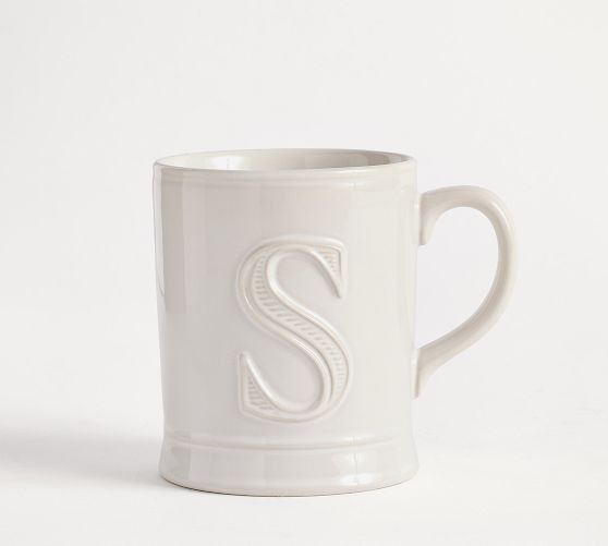Embossed Alphabet Mug | Pottery Barn (US)
