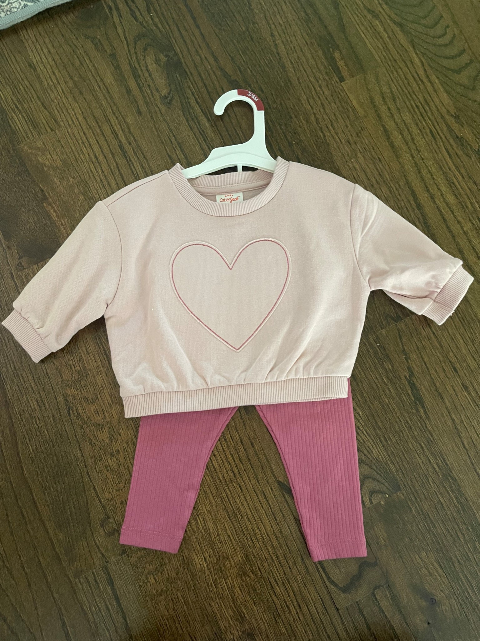 How cute is this set for baby girl?! Add a bow and some boots and she’s all set for fall.