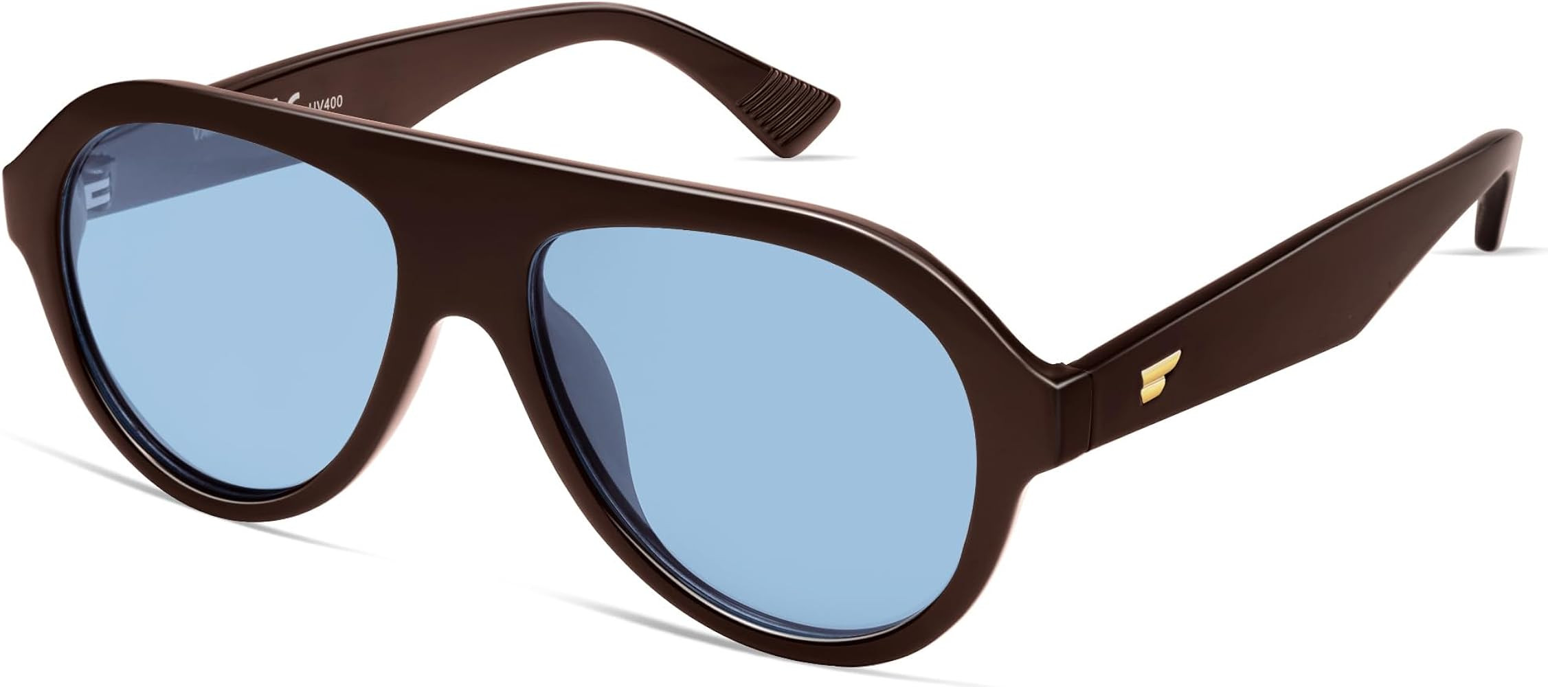 VANLINKER Retro Aviator Polarized Sunglasses for Men Women Trendy 70s Vintage Plastic Frame Sun G... | Amazon (US)