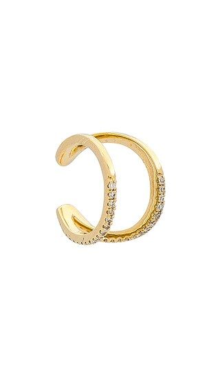 V Diamond Cuff in Gold | Revolve Clothing (Global)