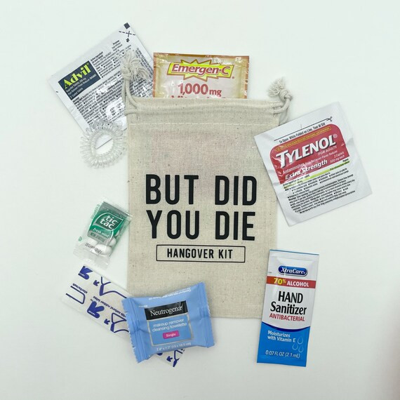 But Did You Die Hangover Kit, Bachelorette, Party Favor Ideas, Bachelor, Bridesmaid Gift, The Gro... | Etsy (US)