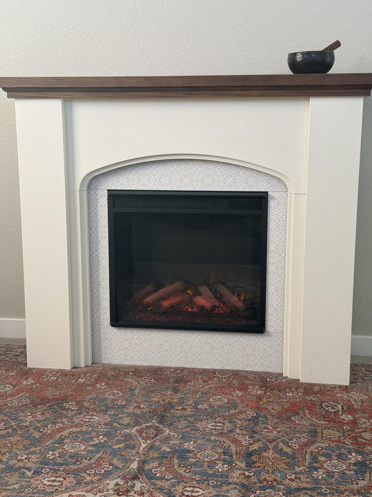 Real Flame Anika 49" Electric Fireplace with Mantel for Living Room or Bedroom, Replaceable Firep... | Amazon (US)