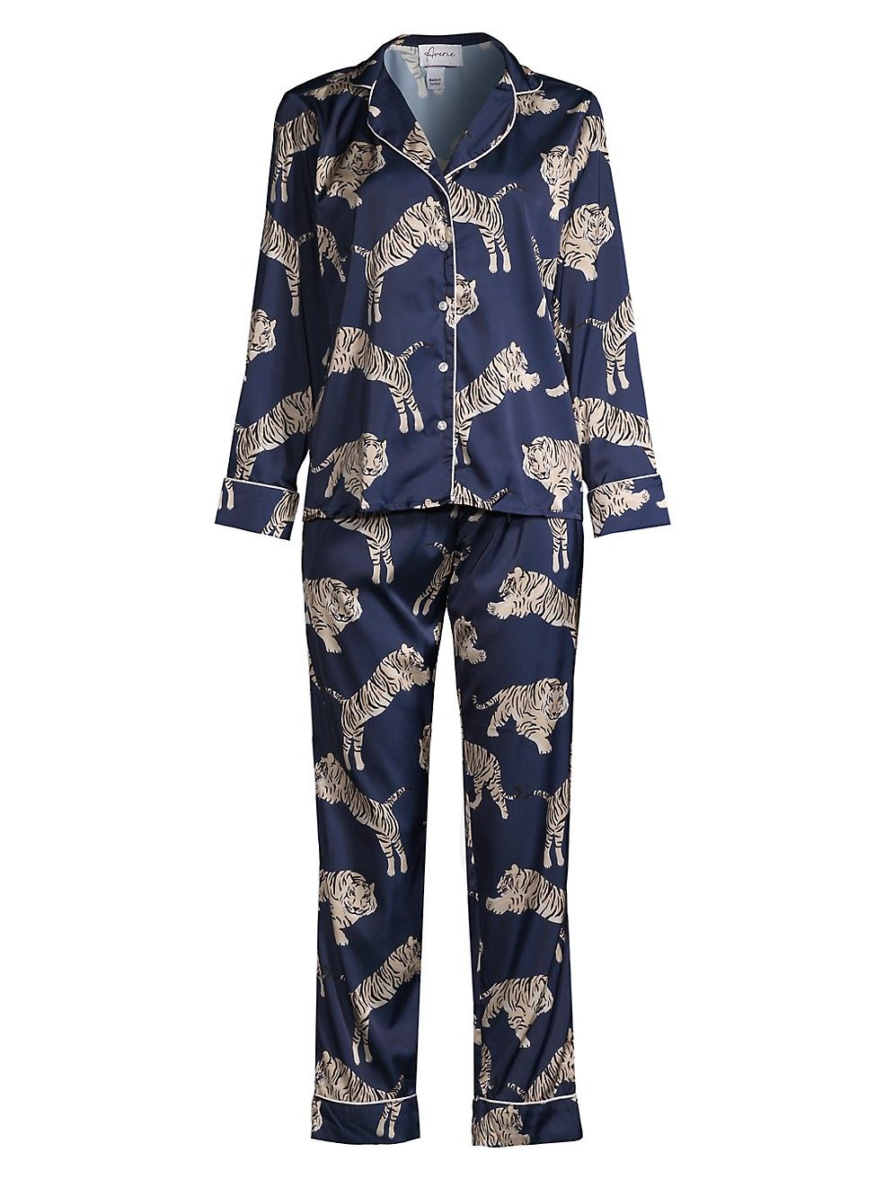 Two-Piece Tiger Print Pajama Set | Saks Fifth Avenue