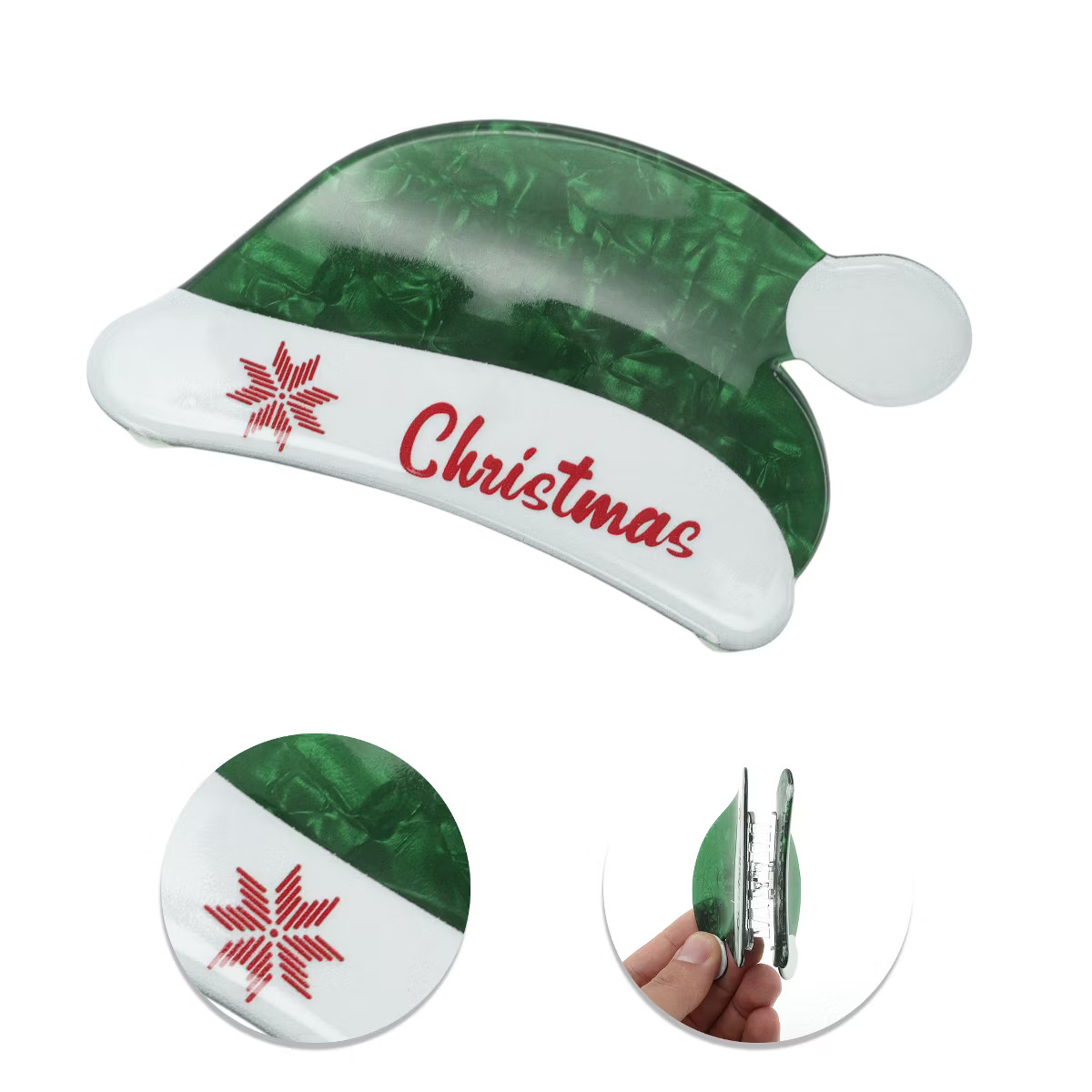Unique Bargains Christmas Hat Hair Clips for Christmas 3.35"x1.57"x1.97" 1 Pc | Target