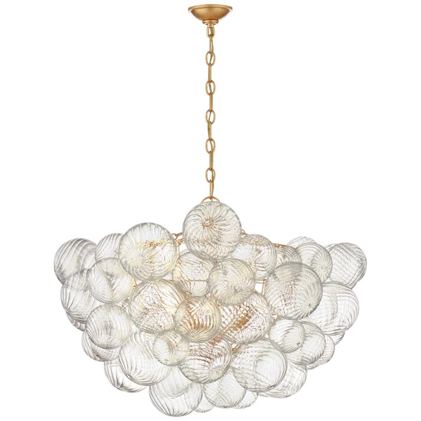 Gold Talia 8 - Light Glass Chandelier by Julie Neill | Wayfair North America