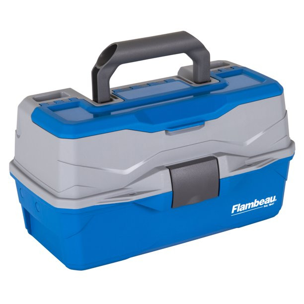 Flambeau Outdoors 6382TB 2-Tray - Classic Tray Tackle Box - Blue/Gray - Walmart.com | Walmart (US)