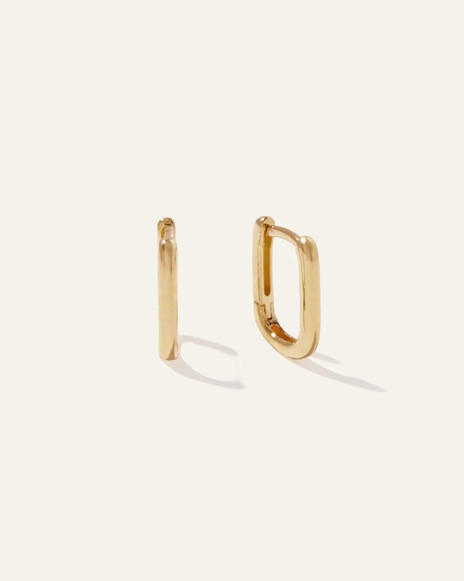 Mini U Huggie Hoops in Gold Vermeil | Quince