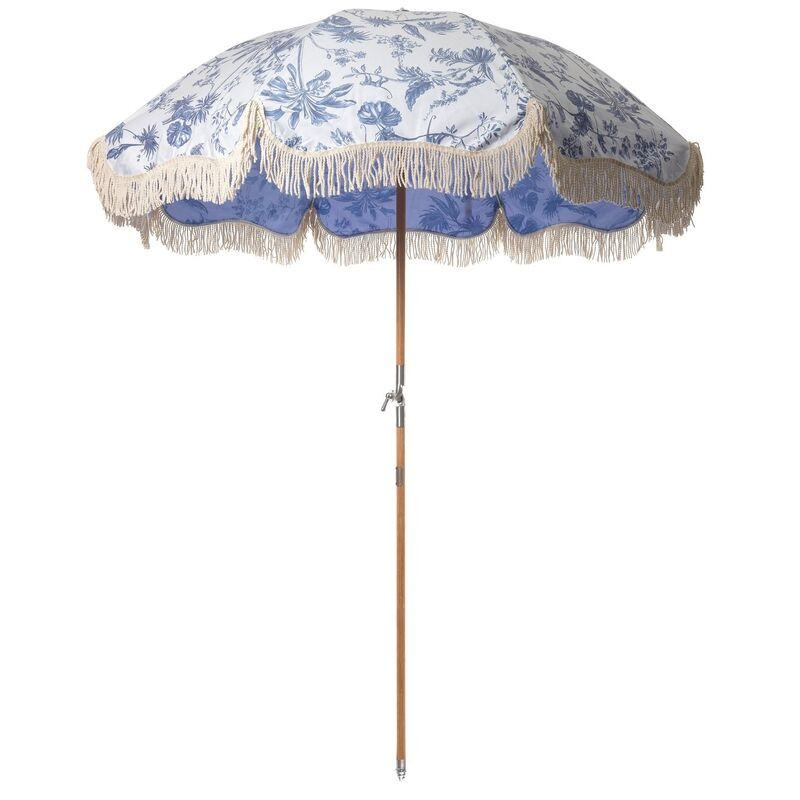 Elodie Premium Beach Umbrella, Chinoiserie | One Kings Lane