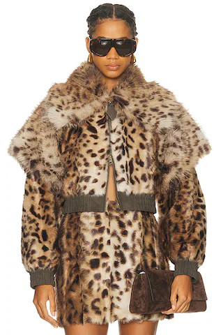 Valde Faux Fur Bomber Jacket | FWRD 