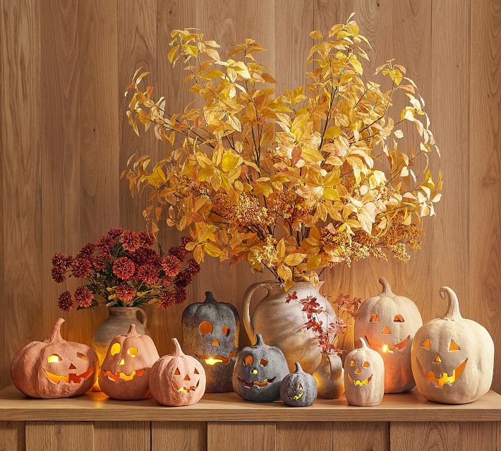 Handmade Terracotta Jack O'Lantern | Pottery Barn (US)