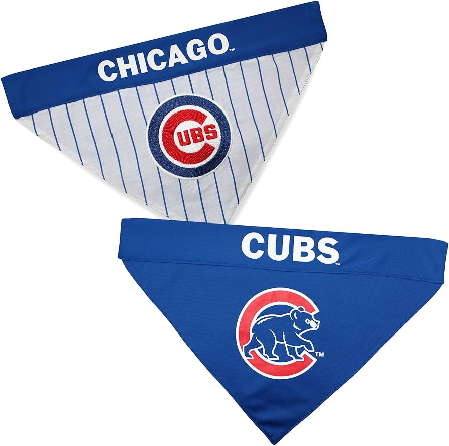 Pets First CUB-3217-L-XL MLB Dog Bandana - Chicago Cubs Reversible Pet Bandana, Large/X-Large, ML... | Amazon (US)