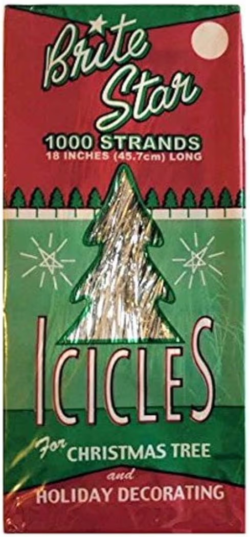 Brite Star Tinsel Icicles, 1000 Strands Per Package | Amazon (US)