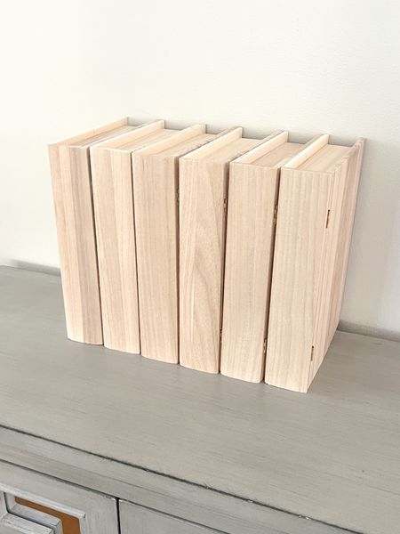 If you’re the type of person who saves every card - you’re going to love these wooden books which are actually little storage boxes, with tiny magnetic closures. They’re the perfect size for storing all of your greeting cards, birthday cards, holiday cards & more. I love that they sit upright on a shelf so they work perfectly as decor & can be painted or decorated to match your style.  Plus they’re currently on sale for 40% off  

#LTKSeasonal #LTKsalealert #LTKHoliday