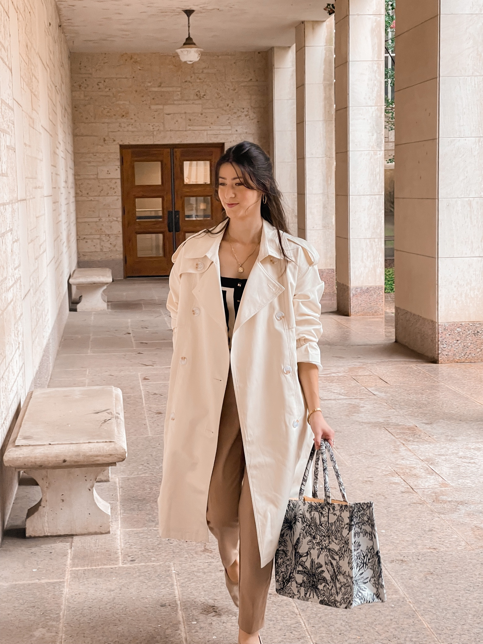 Trench coat and trousers combo is always a great go to fall outfit 

#LTKunder100 #LTKSeasonal #LTKworkwear