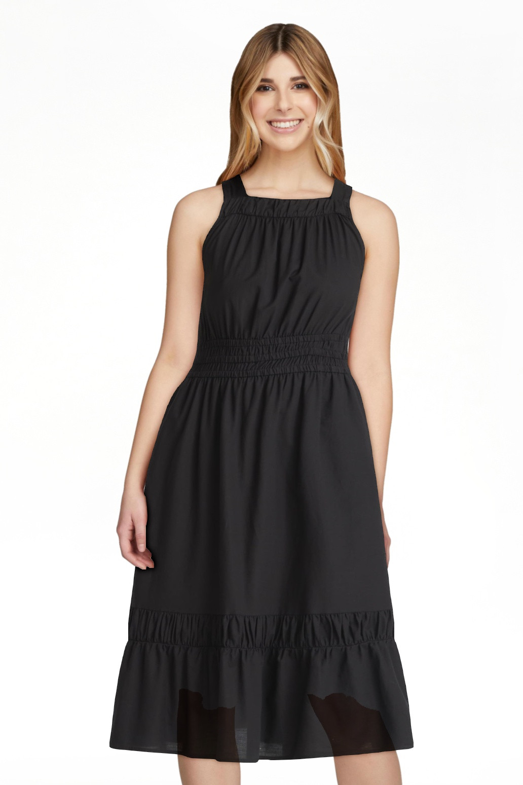 Time and Tru Women's Sleeveless Midi Dress, Size XS XXXL | Walmart (US)