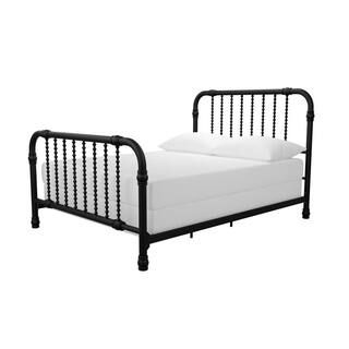 Little Seeds Monarch Hill Wren Black Full Size Metal Bed Frame-4111029LS - The Home Depot | The Home Depot