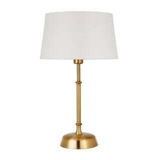 Derek 20-1/4 in. Brass Finish Table Lamp | The Home Depot