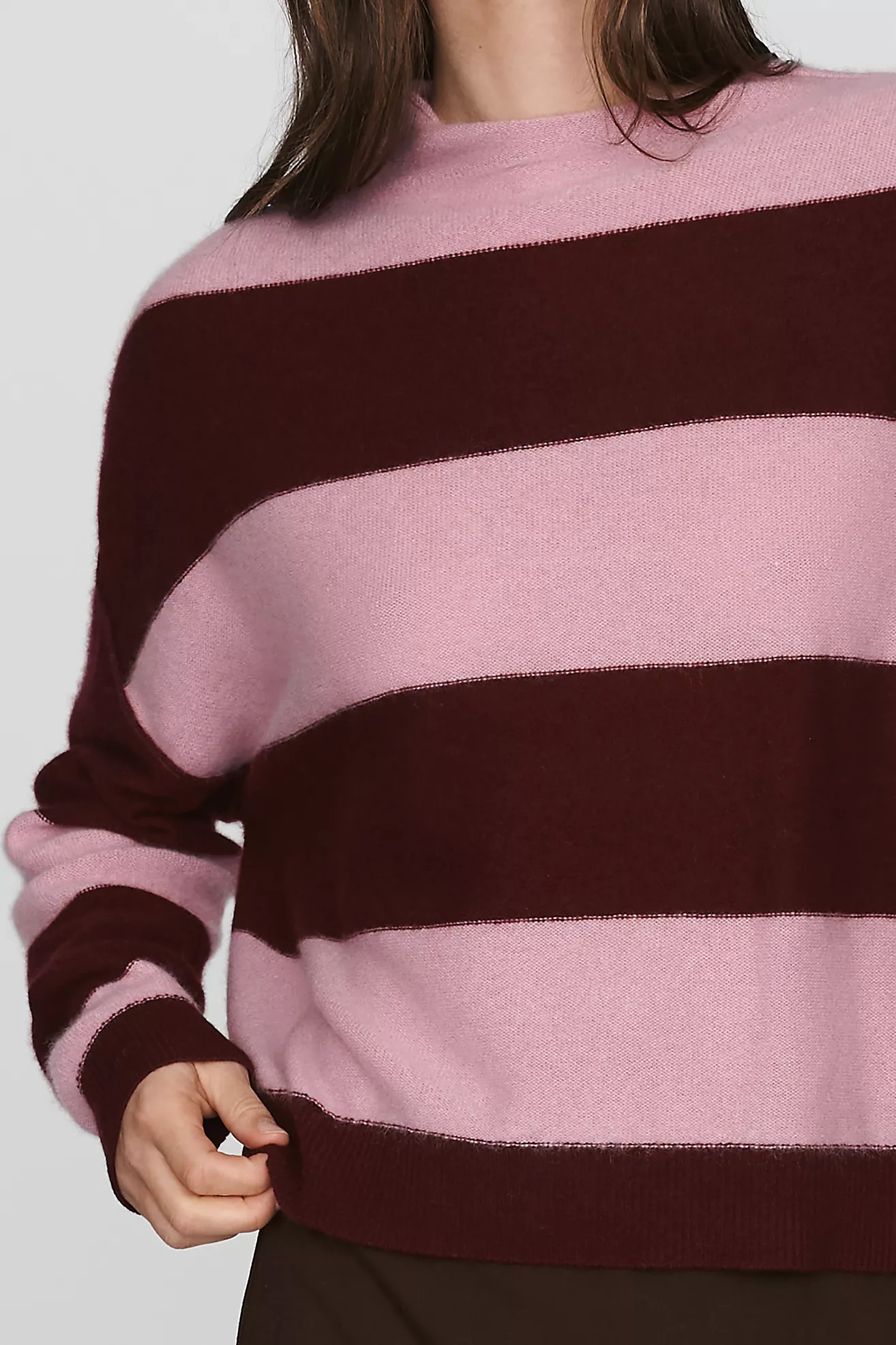 Pilcro Alani 100% Cashmere Mock Neck Sweater | Anthropologie (US)