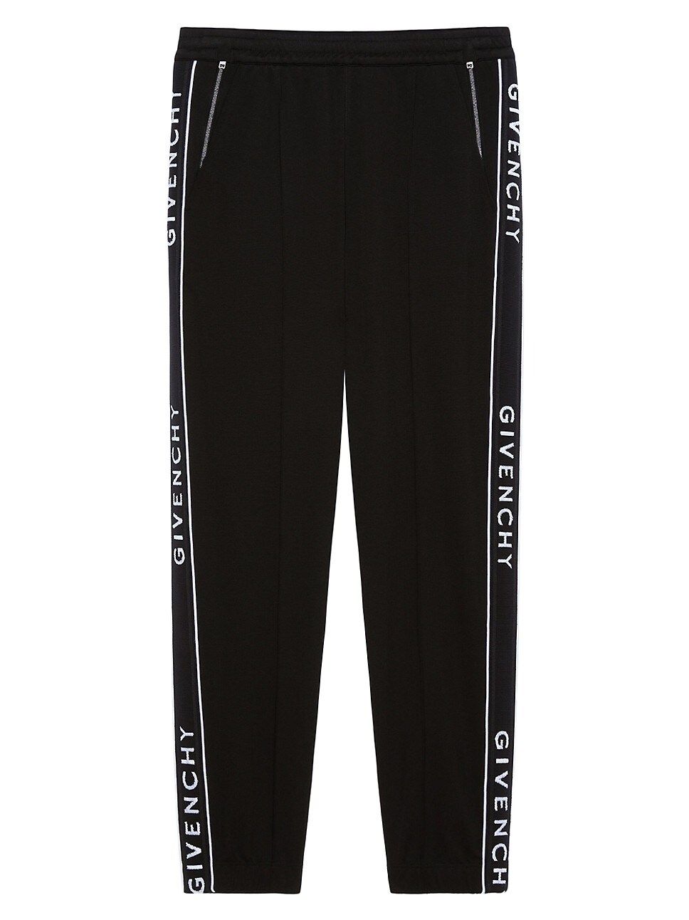 Slim-Fit Jogger Pants in Jersey with Bands | Saks Fifth Avenue