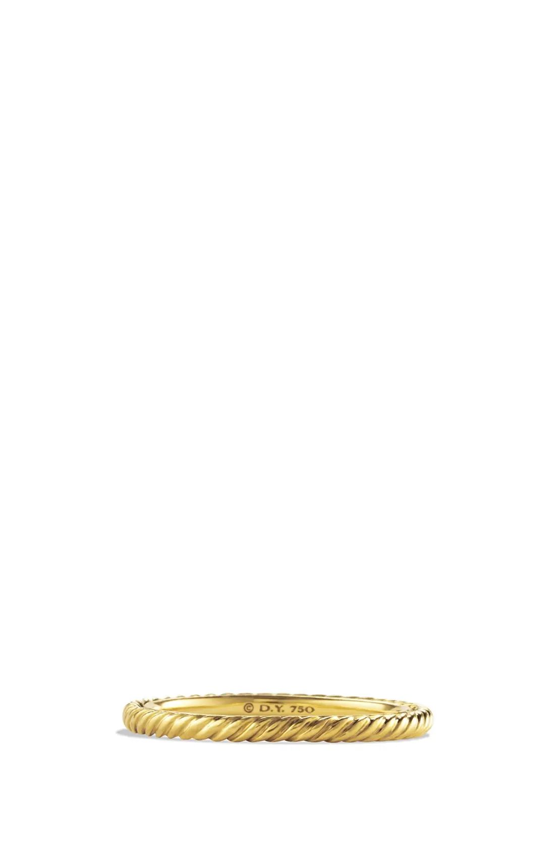 Cable Band Ring in Gold | Nordstrom