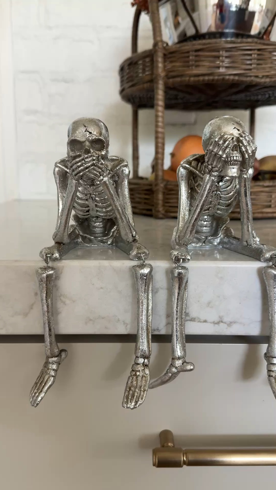 Silver skeletons are must this Halloween season! @elementsbyremedy

#LTKHome #LTKSeasonal