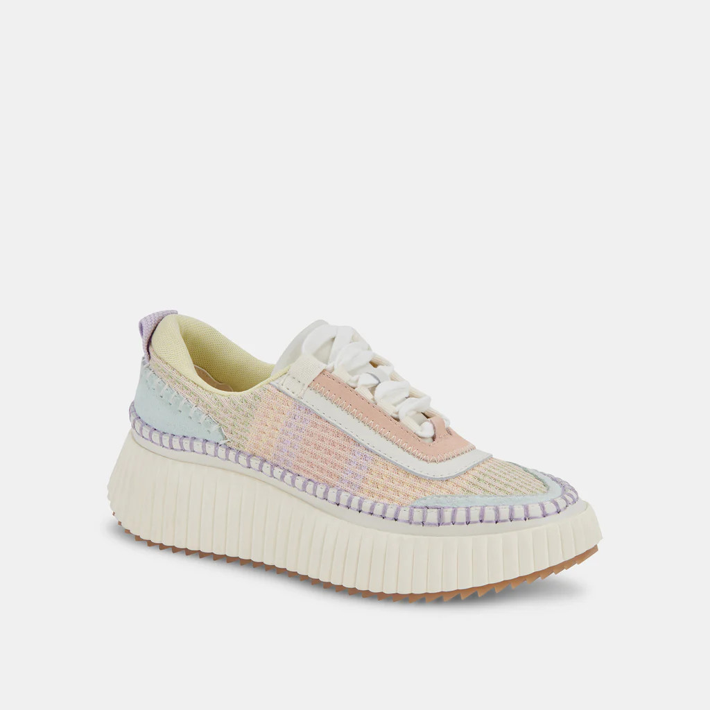 DOLEN SNEAKERS PASTEL STRIPE KNIT | DolceVita.com