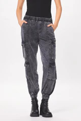 Washed Black Tencel Cargo Pant | Vintage Havana