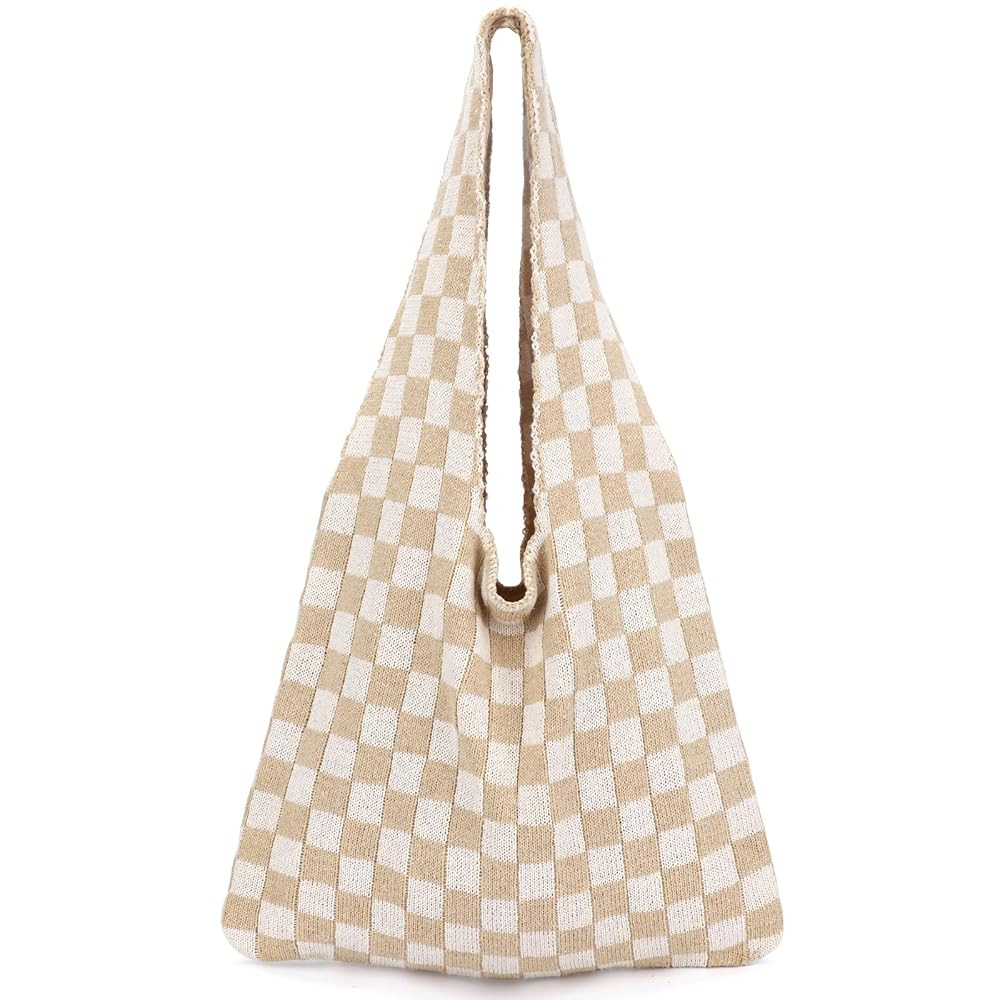 hatisan Crochet Bags for Women - Summer Beach Tote, Aesthetic Hippie Knit Bag | Amazon (US)