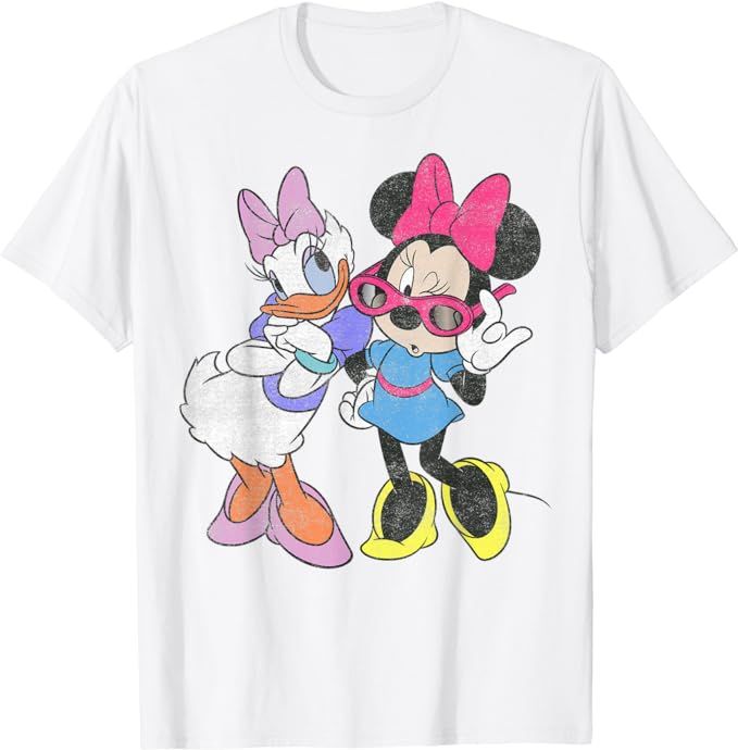 Disney Mickey And Friends Daisy & Minnie Fashion T-Shirt | Amazon (US)