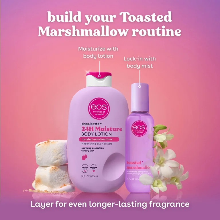 eos Toasted Marshmallow Body Spray for Women, Fine Fragrance Mist, 6 fl oz | Walmart (US)