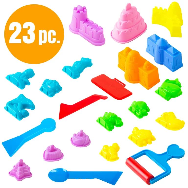 USA Toyz Sand Molds Kit | 23 Pcs Kinetic Sand Compatible STEM Learning Beach Molds for a Child (U... | Walmart (US)