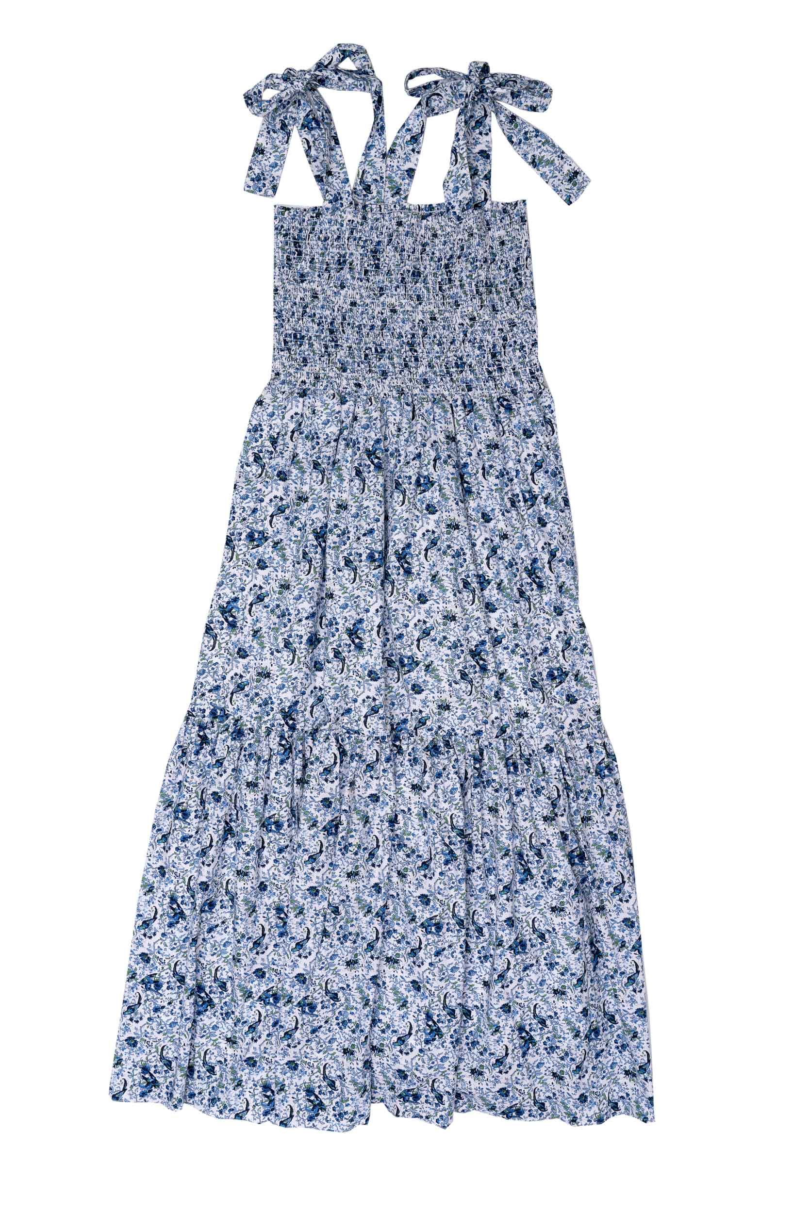 Mom Blue Floral Dress | The Oaks Apparel Company