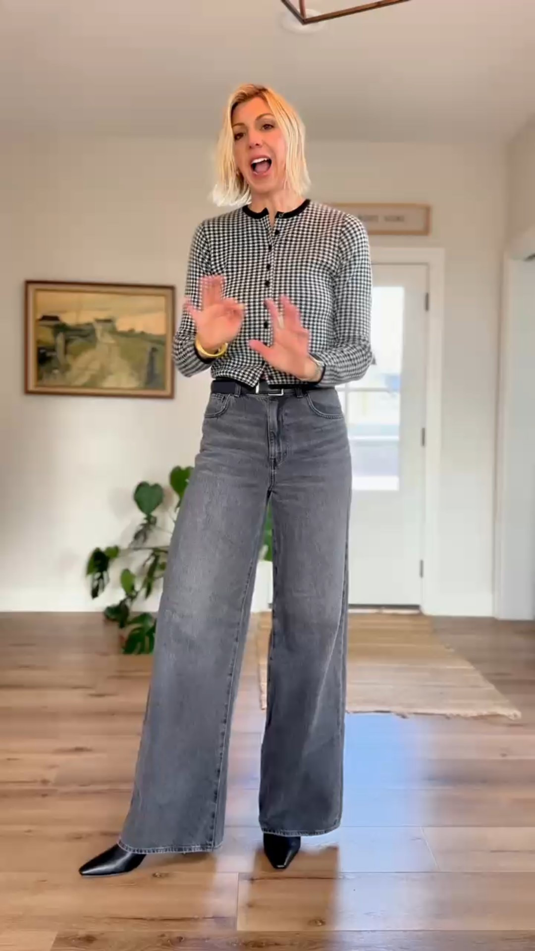 Styling knee-high boots! Tall boots and jeans pair perfectly. This is such an easy way to dress elevated and cute for fall!
#Tallboots
#Widelegjeans
#Pointedtoeboots

#LTKShoeCrush #LTKStyleTip #LTKOver40