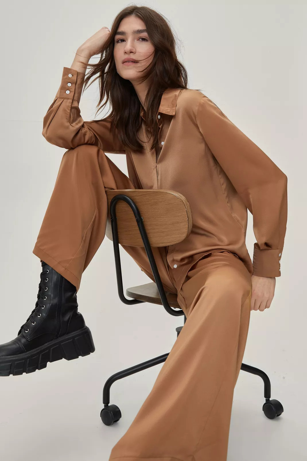 Satin Wide Leg Co-ord�Trousers | NastyGal (UK, IE)