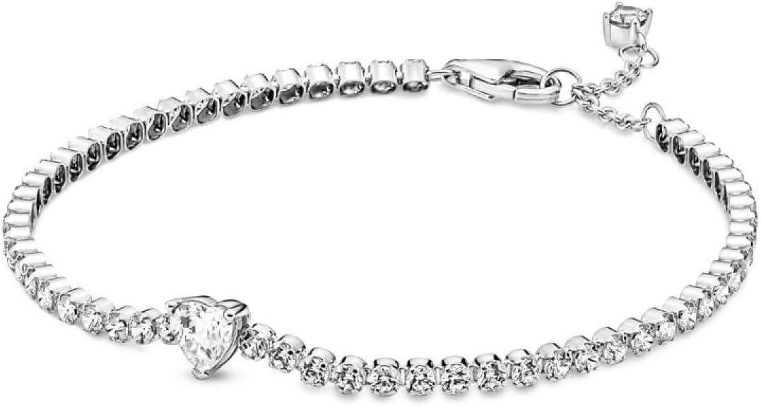 Pandora Beads & Pavé Bracelet Timeless Bracelet for Women - Features Sterling Silver & Cubic Zir... | Amazon (US)