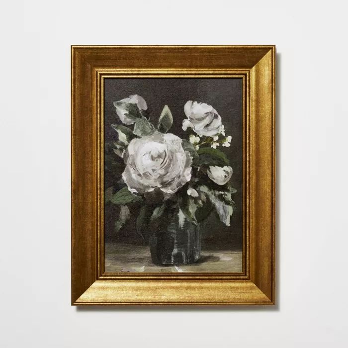 11&#34; x 14&#34; Vintage Floral Framed Wall Canvas - Threshold&#8482; designed with Studio McGee | Target