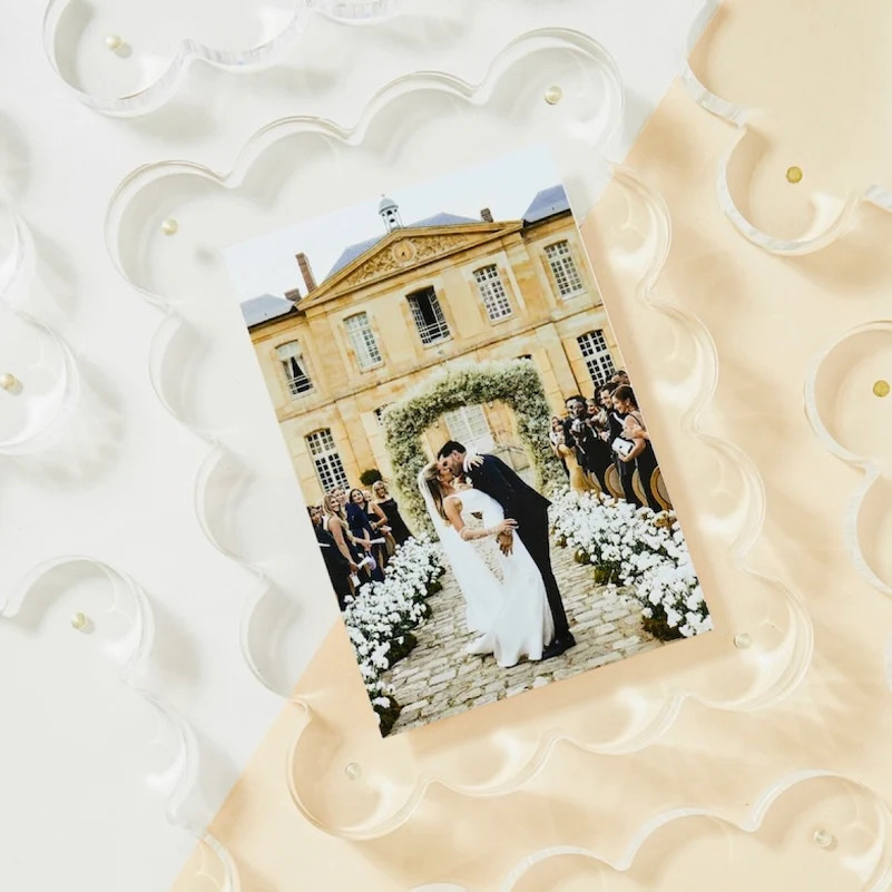 Clear Acrylic Scalloped Picture Frame | Sea Marie Designs